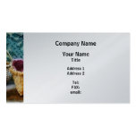 Basket With Knitting - Platinum Finish Business Card Templates