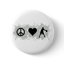 Basketball 1 pinback button
