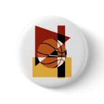 Basketball Abstract Button