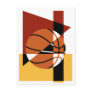 Basketball Abstract Postcard