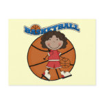 BASKETBALL African American Girl T-shirts and Gift Postcards