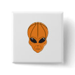 basketball alien head button