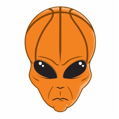 basketball alien head photo cutouts by doonidesigns