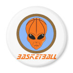 Basketball Alien Magnet
