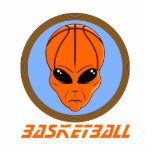 Basketball Alien Photo Cut Outs