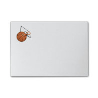Basketball and Hoop Post-it® Notes