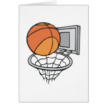 basketball and net vector graphic cards