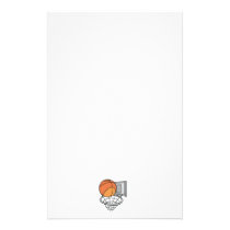 basketball and net vector graphic stationery