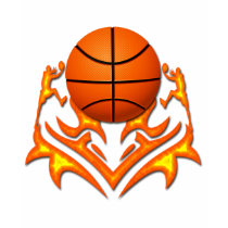BASKETBALL AND PLAYERS SHIRT