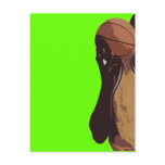 BASKETBALL ARM AND PLAYER POST CARD