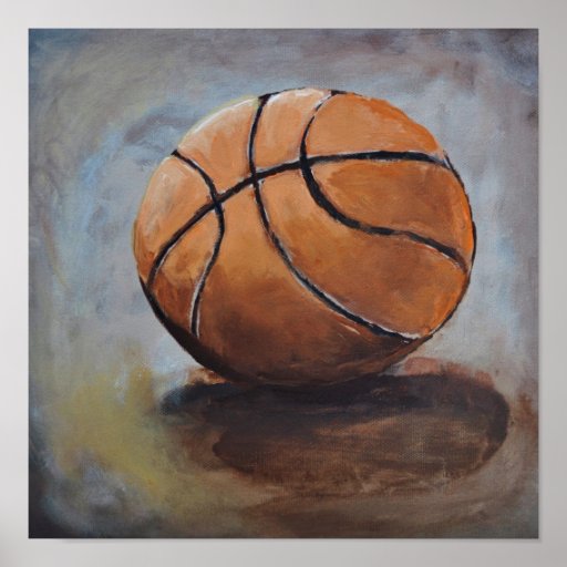 BasketBall Art Print Zazzle