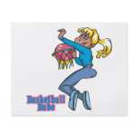basketball babe girls basketball player flyer design
