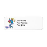 basketball babe girls basketball player return address labels