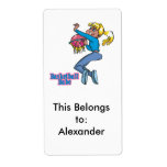 basketball babe girls basketball player personalized shipping labels