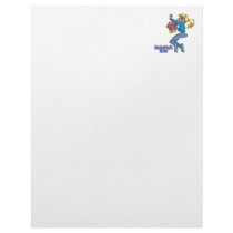 basketball babe girls basketball player customized letterhead