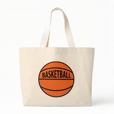 basketball ball tote bag by Tomaniac