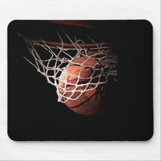 Basketball Ball in Action Mousepads