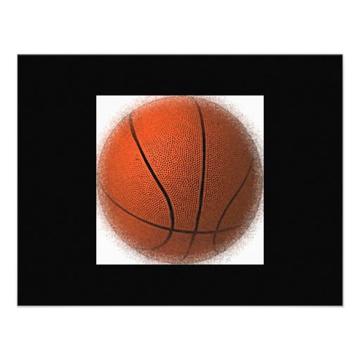 Basketball Ball Invitations