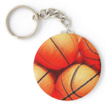Basketball Ball Keychain