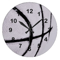 basketball ball lines urban styled wall clocks