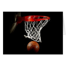 Basketball Ball & Net Cards