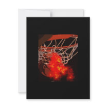 Basketball Ball & Net Invitations