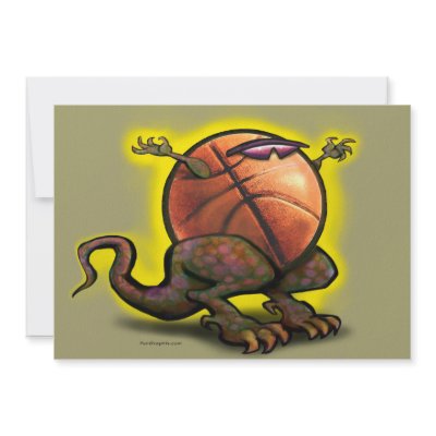 Basketball Beast Card Personalized Invite by FunGraphix