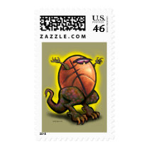 Basketball Beast Postage Stamp