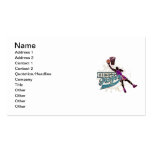 Basketball Best Player Teal and Purple Business Cards