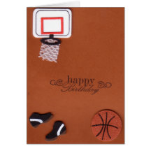 Basketball Birthday Card