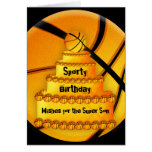 Basketball birthday card cards