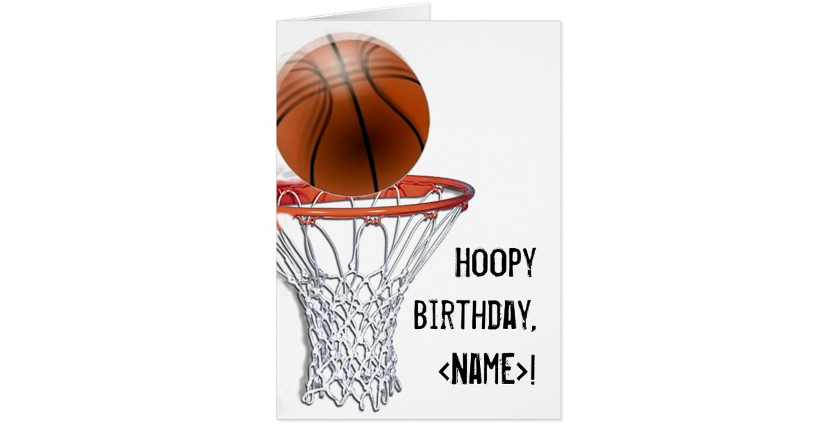 BASKETBALL BIRTHDAY CARDS | Zazzle