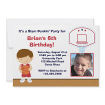 Basketball Birthday Party Invitation