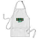 basketball black and green aprons