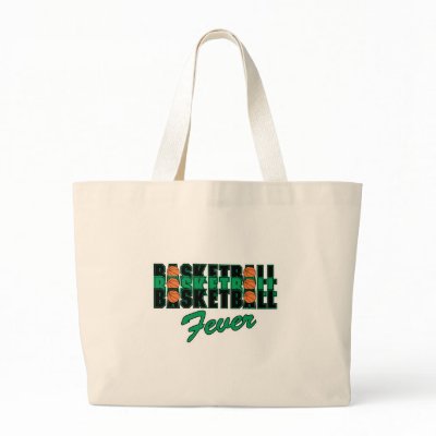 basketball black and green bag by doonidesigns