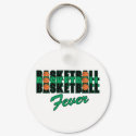 basketball black and green keychains