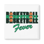 basketball black and green magnet
