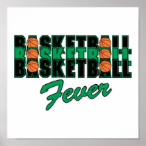 basketball black and green print