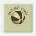 Basketball - Black/Gold Fridge Magnets