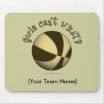 Basketball - Black/Gold Mousepad