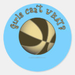 Basketball - Black/Gold Stickers