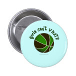 Basketball - Black/Green Buttons
