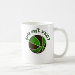 Basketball - Black/Green Coffee Mugs