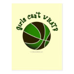Basketball - Black/Green Post Cards