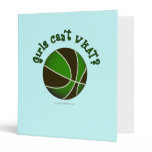 Basketball - Black/Green Vinyl Binders