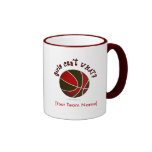 Basketball - Black/Red Coffee Mugs