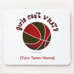 Basketball - Black/Red Mouse Pad