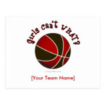 Basketball - Black/Red Postcard