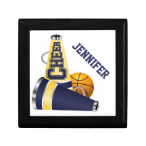 Basketball Blue and Yellow Megaphone Tile Box gift boxes