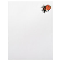 basketball breaking through powerful customized letterhead
